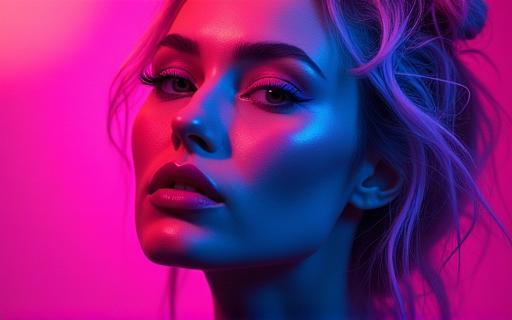 Vibrant graphic of album cover art for artist Anya Sharma